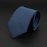 ZONFAZ New Classic Solid Color Striped Skinny Jacquard Ties