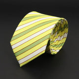 ZONFAZ New Classic Solid Color Striped Skinny Jacquard Ties