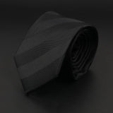 ZONFAZ New Classic Solid Color Striped Skinny Jacquard Ties