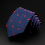 ZONFAZ New Cute Animal Fruits Floral Pattern Jacquard Necktie 8cm Width