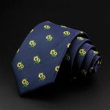 ZONFAZ New Cute Animal Fruits Floral Pattern Jacquard Necktie 8cm Width