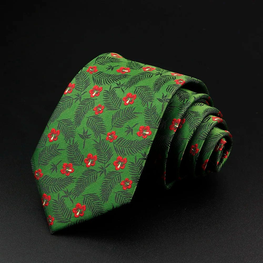 ZONFAZ New Cute Animal Fruits Floral Pattern Jacquard Necktie 8cm Width