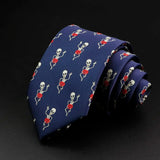 ZONFAZ New Cute Animal Fruits Floral Pattern Jacquard Necktie 8cm Width