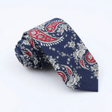 ZONFAZ New Floral Ties For Men Women Skinny Cotton Necktie