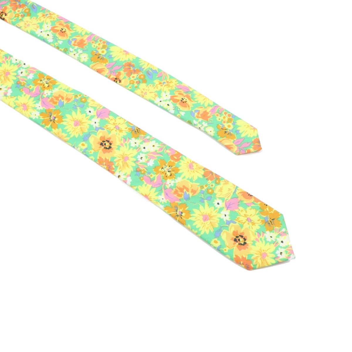 ZONFAZ New Floral Ties For Men Women Skinny Cotton Necktie