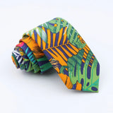 ZONFAZ New Floral Ties For Men Women Skinny Cotton Necktie