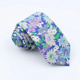 ZONFAZ New Floral Ties For Men Women Skinny Cotton Necktie