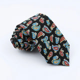 ZONFAZ New Floral Ties For Men Women Skinny Cotton Necktie