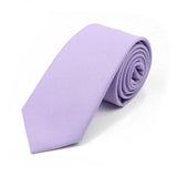 ZONFAZ New Macarons Skinny Solid Color Cotton Ties