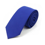 ZONFAZ New Macarons Skinny Solid Color Cotton Ties