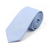 ZONFAZ New Macarons Skinny Solid Color Cotton Ties