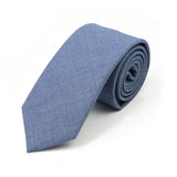 ZONFAZ New Macarons Skinny Solid Color Cotton Ties