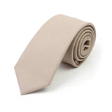 ZONFAZ New Macarons Skinny Solid Color Cotton Ties