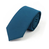 ZONFAZ New Macarons Skinny Solid Color Cotton Ties