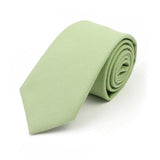 ZONFAZ New Macarons Skinny Solid Color Cotton Ties