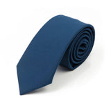 ZONFAZ New Macarons Skinny Solid Color Cotton Ties