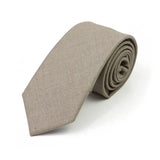 ZONFAZ New Macarons Skinny Solid Color Cotton Ties