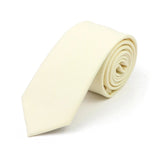 ZONFAZ New Macarons Skinny Solid Color Cotton Ties