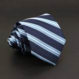 ZONFAZ New Men's Classic Plaid Striped Silk Ties