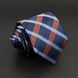 ZONFAZ New Men's Classic Plaid Striped Silk Ties