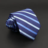 ZONFAZ New Men's Classic Plaid Striped Silk Ties