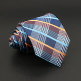 ZONFAZ New Men's Classic Plaid Striped Silk Ties