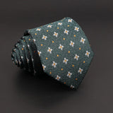 ZONFAZ New Men's Classic Plaid Striped Silk Ties