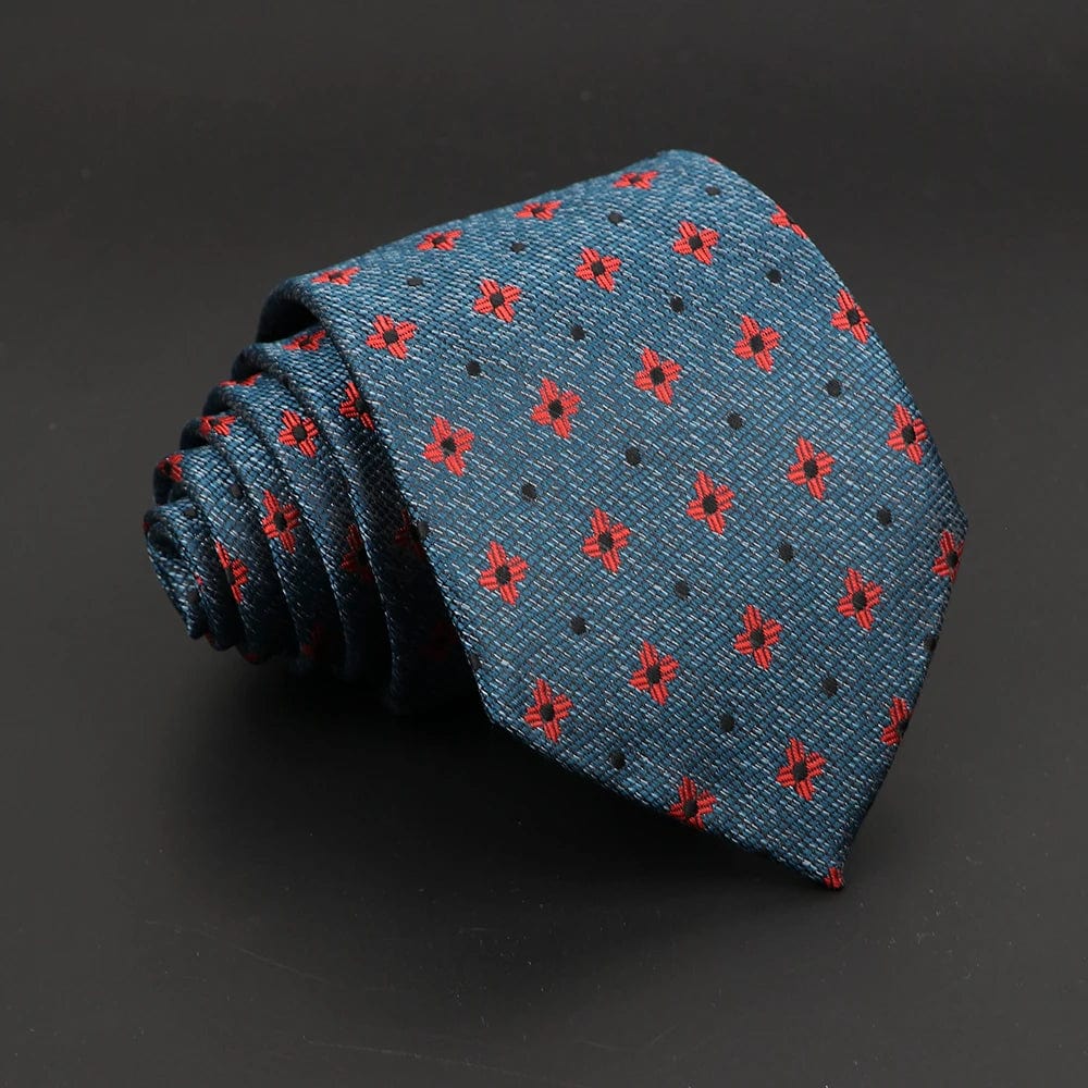 ZONFAZ New Men's Classic Plaid Striped Silk Ties