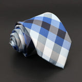 ZONFAZ New Men's Classic Plaid Striped Silk Ties