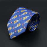 ZONFAZ New Novelty Soft Skinny Necktie for Men Funny Patten Print Ties