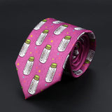 ZONFAZ New Novelty Soft Skinny Necktie for Men Funny Patten Print Ties