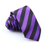 ZONFAZ New Skinny Silk Ties for Men Colorful Printed Dot Striped Neckties 5cm Width