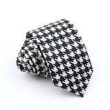 ZONFAZ New Skinny Silk Ties for Men Colorful Printed Dot Striped Neckties 5cm Width