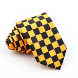 ZONFAZ New Skinny Silk Ties for Men Colorful Printed Dot Striped Neckties 5cm Width