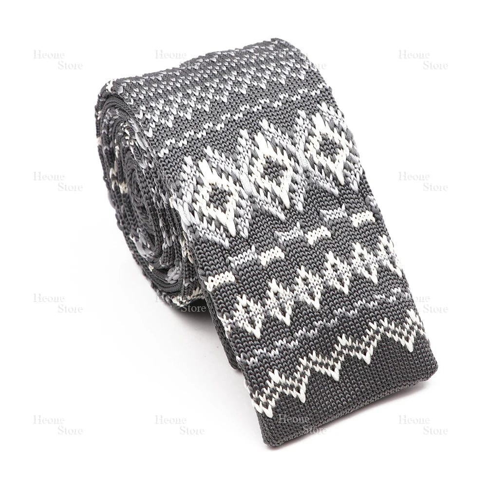 ZONFAZ Novelty Chic Skinny Knitted Ties For Men