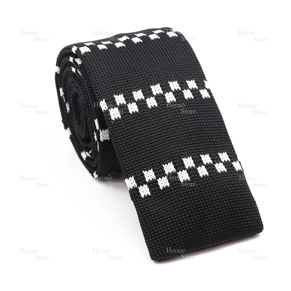 ZONFAZ Novelty Chic Skinny Knitted Ties For Men