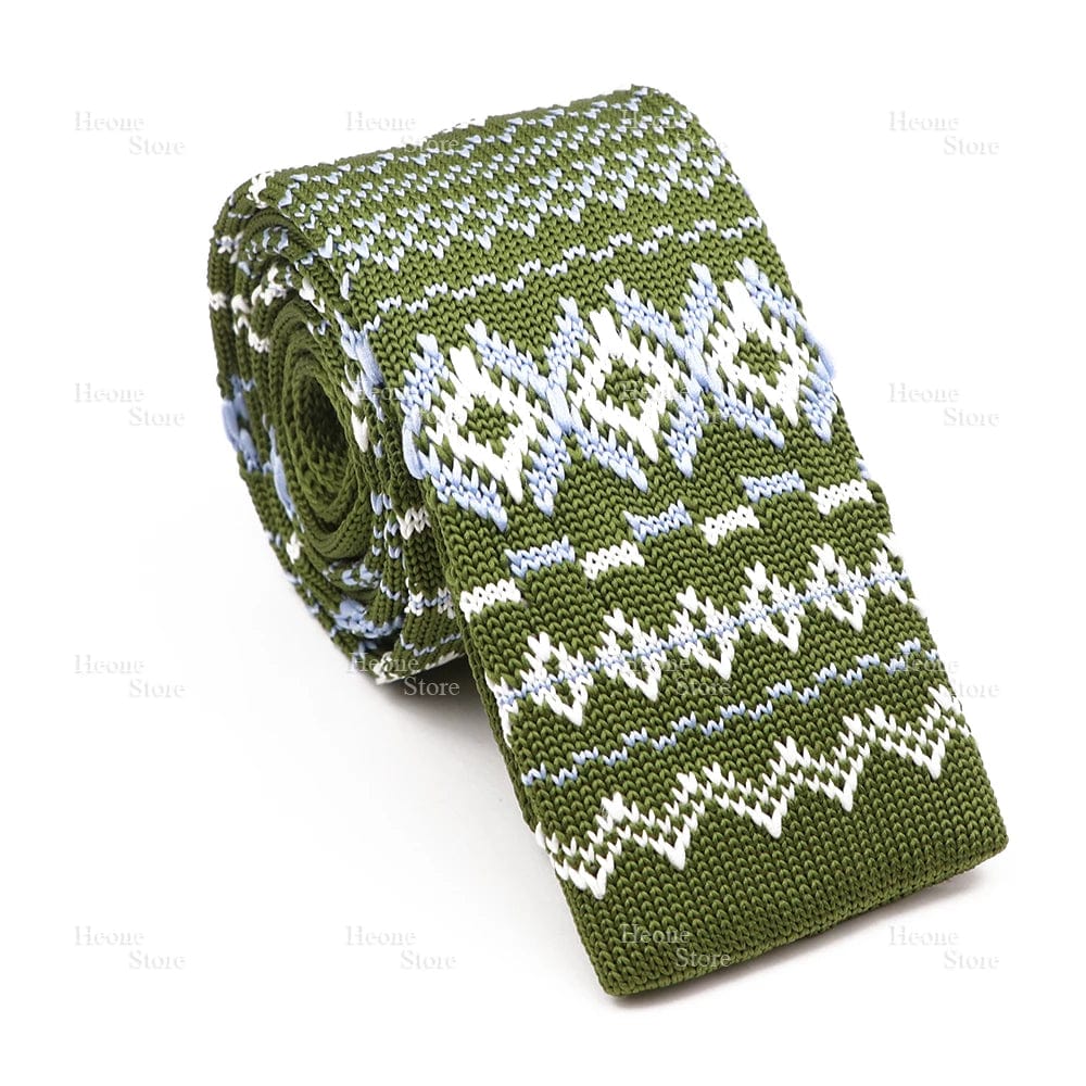 ZONFAZ Novelty Chic Skinny Knitted Ties For Men