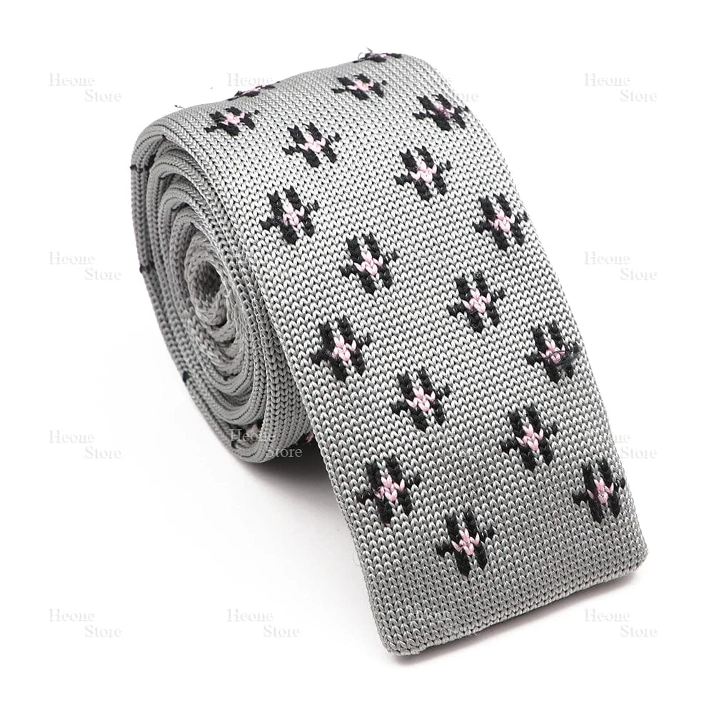 ZONFAZ Novelty Chic Skinny Knitted Ties For Men