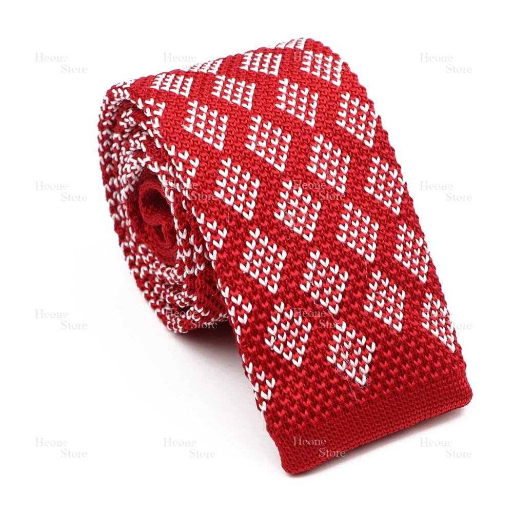 ZONFAZ Novelty Chic Skinny Knitted Ties For Men