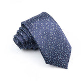 ZONFAZ Novelty Fashion Silk Necktie For Men 7cm Skinny Floral Wedding Tie