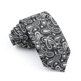 ZONFAZ Novelty Fashion Silk Necktie For Men 7cm Skinny Floral Wedding Tie