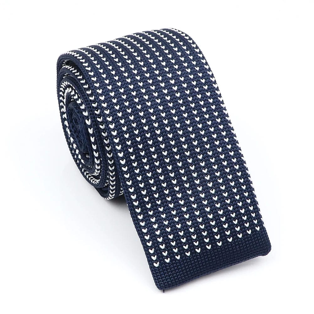 ZONFAZ Novelty Knitted Ties for Men Warm Woven Skinny Necktie