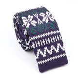 ZONFAZ Novelty Knitted Ties for Men Warm Woven Skinny Necktie