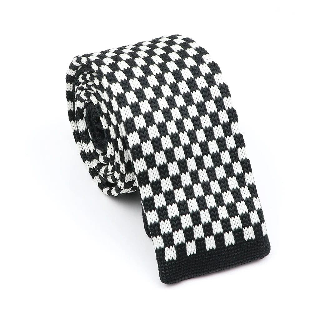 ZONFAZ Novelty Knitted Ties for Men Warm Woven Skinny Necktie