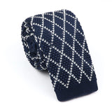 ZONFAZ Novelty Knitted Ties for Men Warm Woven Skinny Necktie