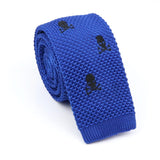 ZONFAZ Novelty Knitted Ties for Men Warm Woven Skinny Necktie