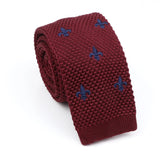 ZONFAZ Novelty Knitted Ties for Men Warm Woven Skinny Necktie