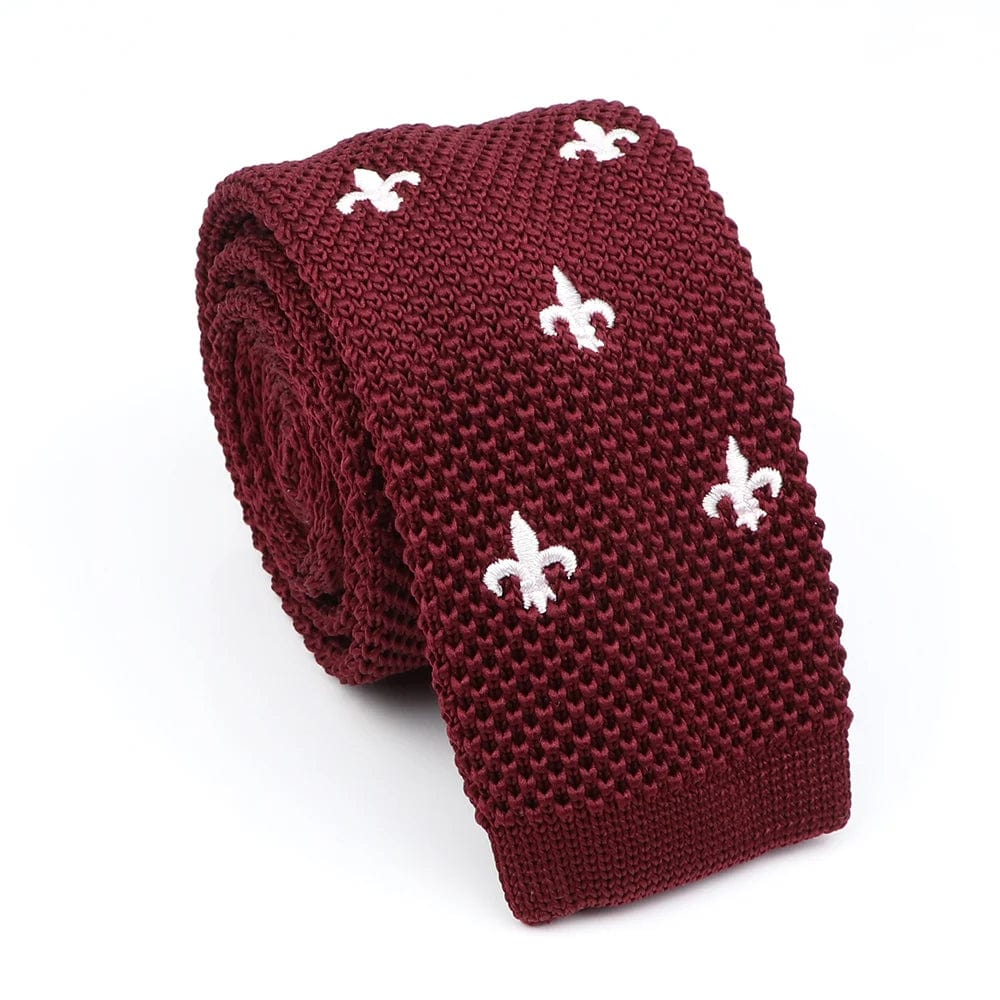 ZONFAZ Novelty Knitted Ties for Men Warm Woven Skinny Necktie