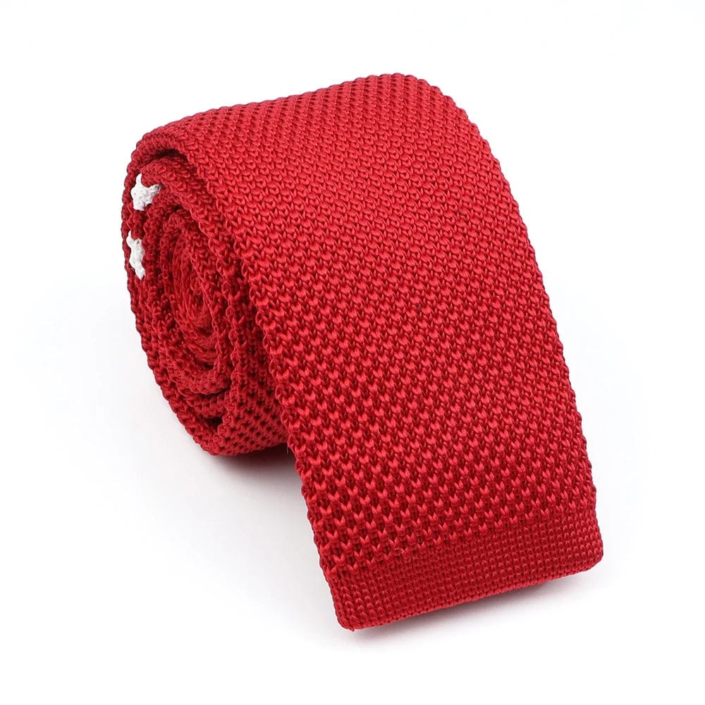 ZONFAZ Novelty Knitted Ties for Men Warm Woven Skinny Necktie