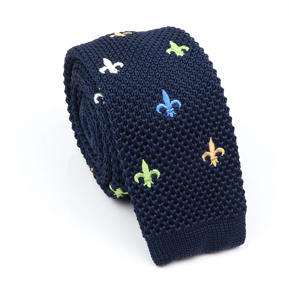 ZONFAZ Novelty Knitted Ties for Men Warm Woven Skinny Necktie